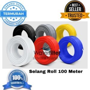 Selang Ro 1/4 Warna Per Roll 100 Meter - Hitam