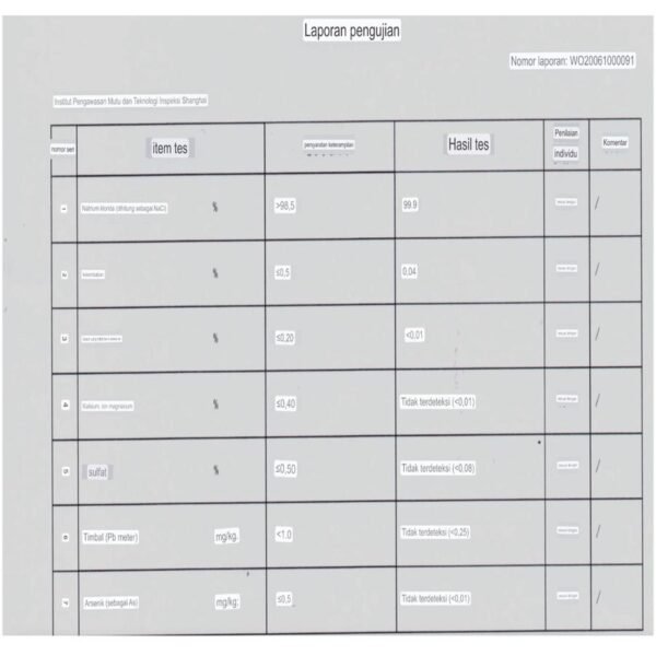Garam NaCL Water Softener Import - Non Yodium Per Zak - Gambar 4