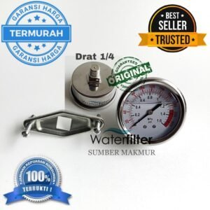 Pressure Gauge 10 Bar (Kg/Cm2) 150 Psi 40 mm 1/4
