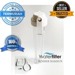 Housing Filter 20 Inch Clear Water Filter Drat Kuningan - 3/4 Inch
