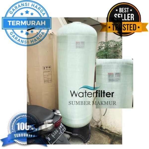 Tabung Fiber Frp 2472 Top&Bottom Nanotec Kepla 4 Inch Besar (Softener)