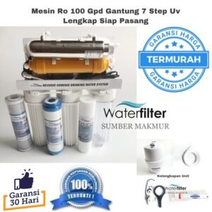 Mesin Ro 100 Gpd Gantung 7 Step Uv