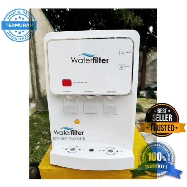 Dispenser Ro Hot Warm Cool Water Purifier Pendek 100 Gpd