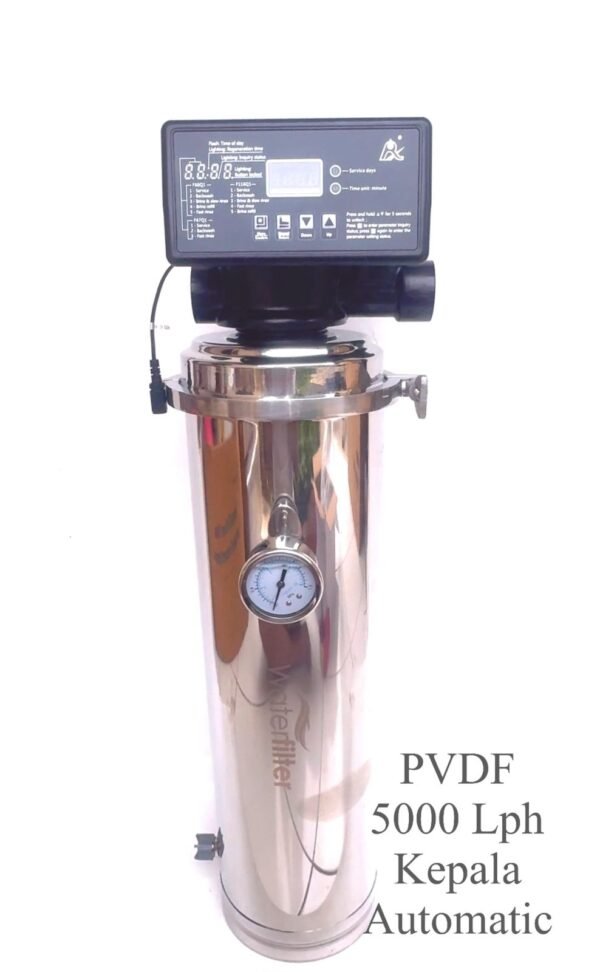 PVDF 5000 Lph Berdiri Kepala Auto Water Filter