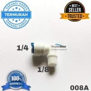 Fitting - Konektor Ro Elbow Drat 1/8 Selang 1/4