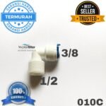 Fitting - Konektor Ro Elbow Drat 1/2 Selang 3/8