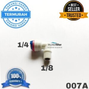 Fitting Ro Check Valve Drat 1/8 - Selang 1/4