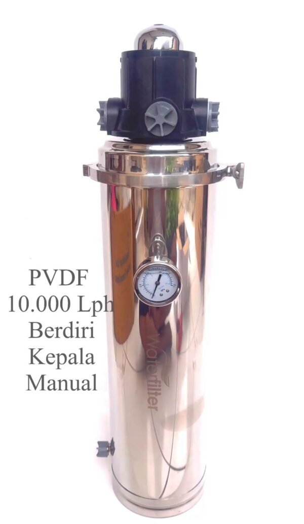 PVDF 10.000 Lph Berdiri Kepala Manual Water Filter