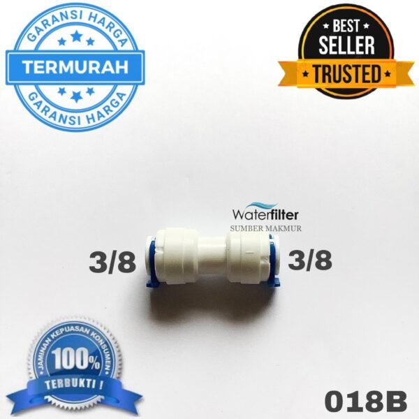 Fitting - Konektor Lurus Selang 3/8